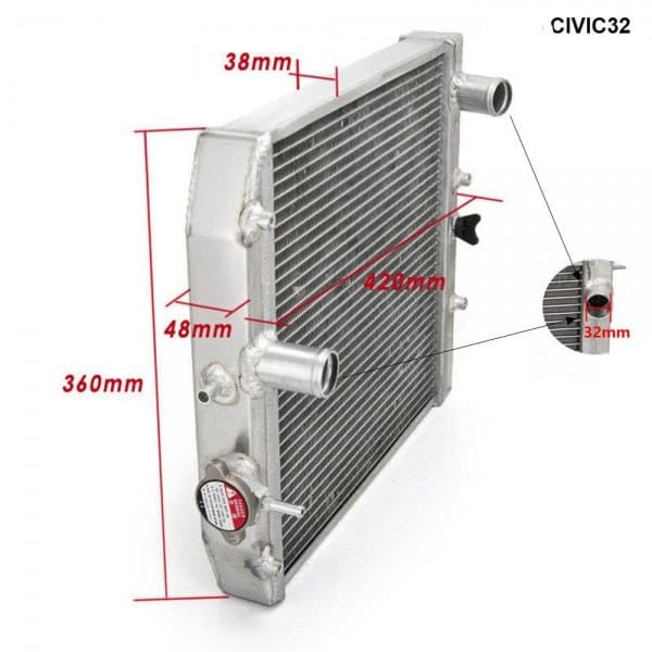 Radiator 350X358X32 1CORE ARCIVIC32 Ej Ek Eg 92-00