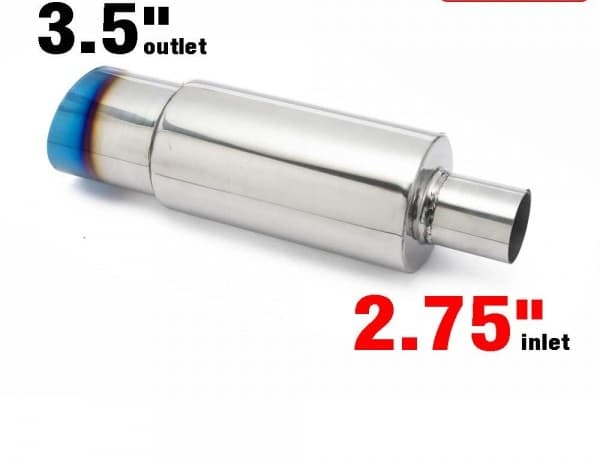 Exhaust Silencer 70mm Burnt Tip MF1506M70U89BR