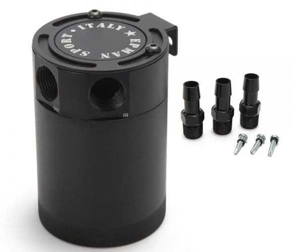 Oil Catch 2/3 Port BLK Baffled JYH04BA Baf