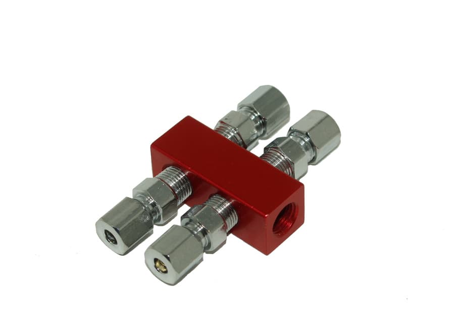 N2O Distribution Block 1-1/8 4 Outlet