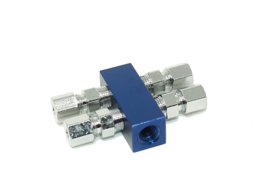 N2O Distribution Block 1-1/8 4 Outlet