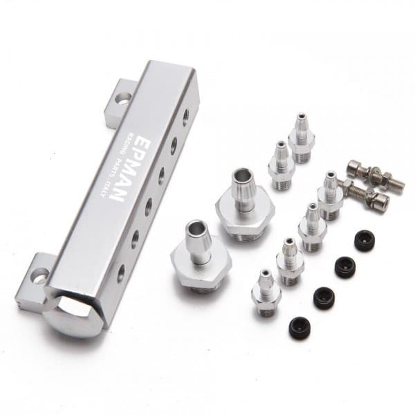 Vacuum Block 6 Port Silver 01SYG