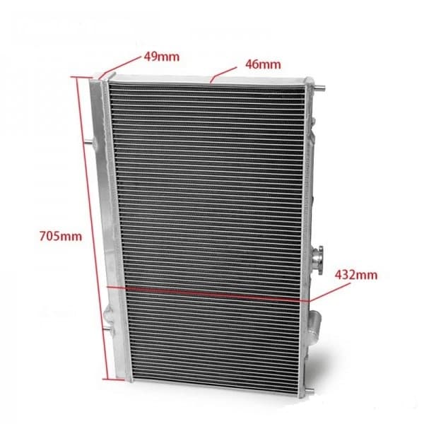 Radiator 375X688X42 R107RAD 42mm 2C Mitsu