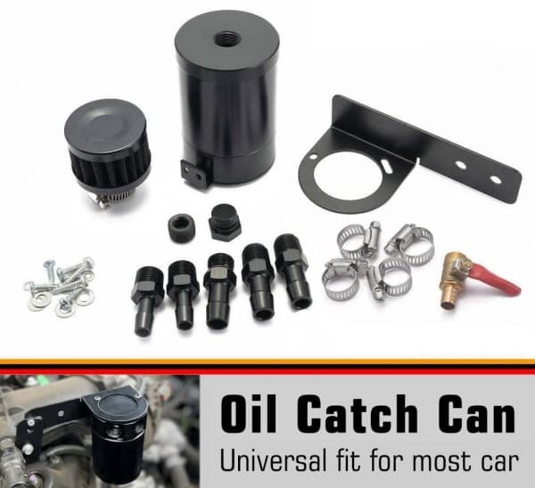 Oil Catch W Drain Valve 2 Port Alu AA01G155K